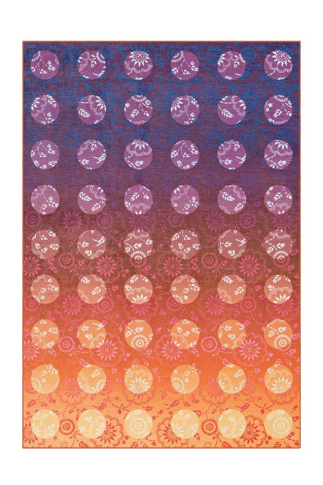 120x170 Teppich Flash 2706 von Arte Espina Violett / Orange