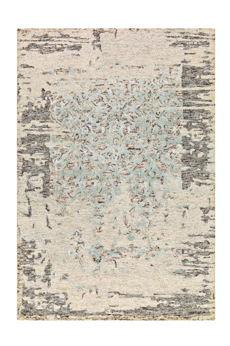120x180 Teppich Damast 8067 Grau / Mint von Arte Espina