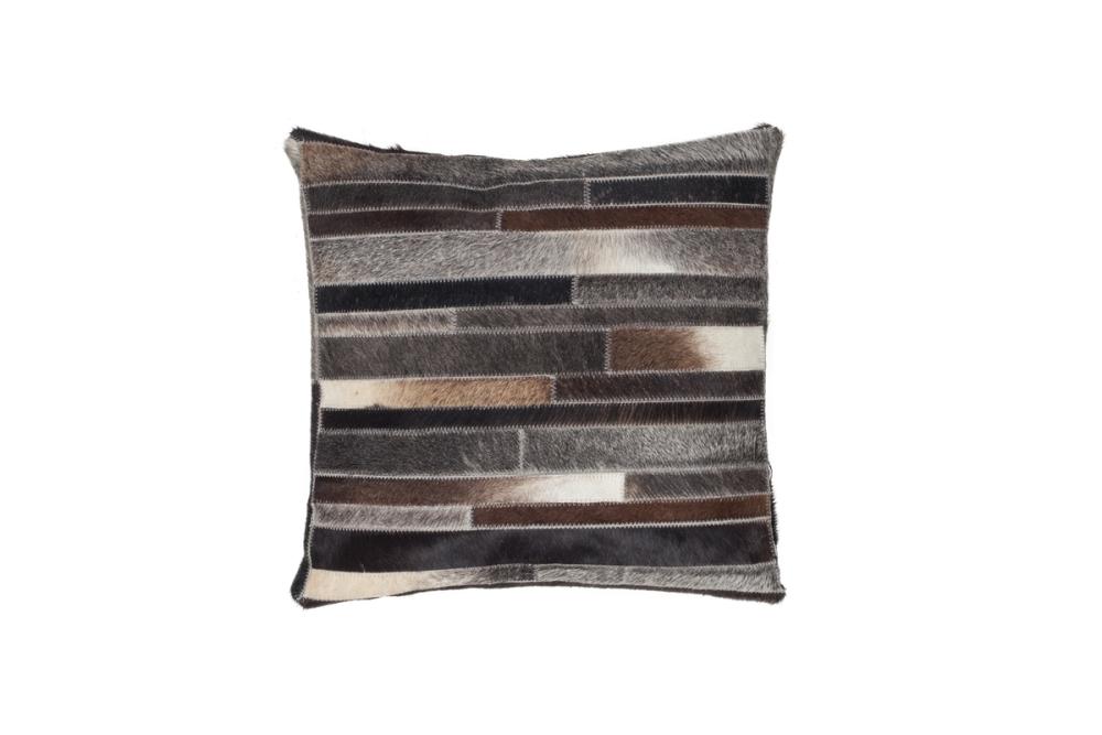 45x45 Kissen Lavish Pillow 110 Grau-Braun von Kayoom