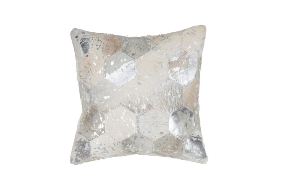 45x45 Kissen Spark Pillow 210 Grau / Silber von Kayoom