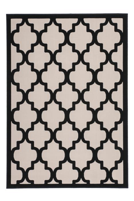 80x150 Teppich Manolya 3097 Taupe-Schwarz von Kayoom
