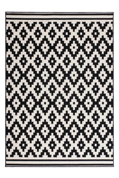 80x150 Teppich Now! 300 Schwarz / Weiß von Kayoom