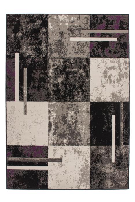 80x150 Teppich Rohullah 1010 Grau / Elfenbein von Kayoom