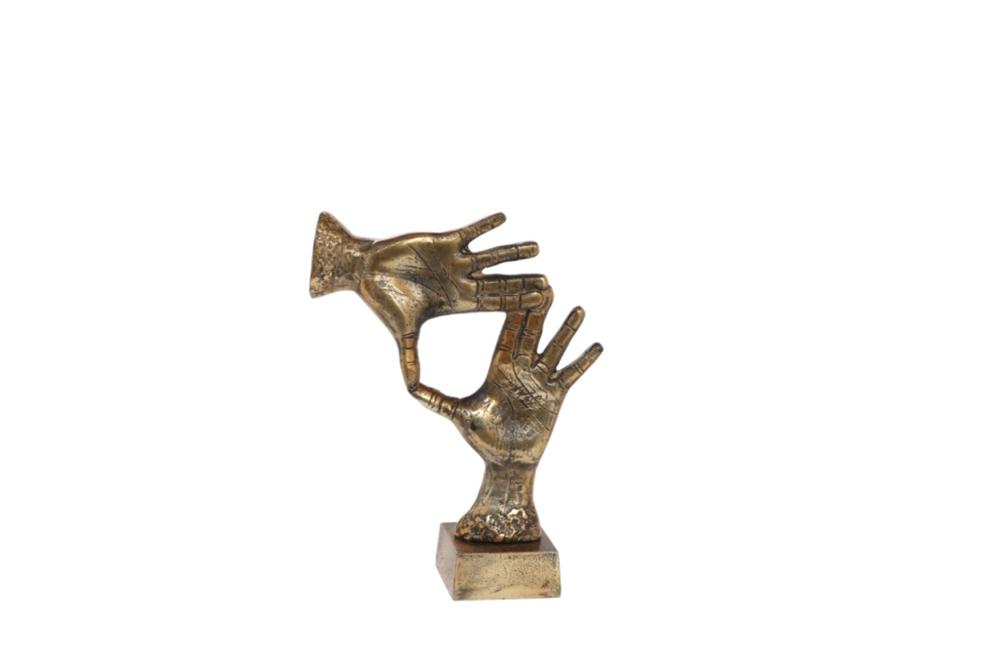 Deko-Figur TWO HANDS Antik Gold