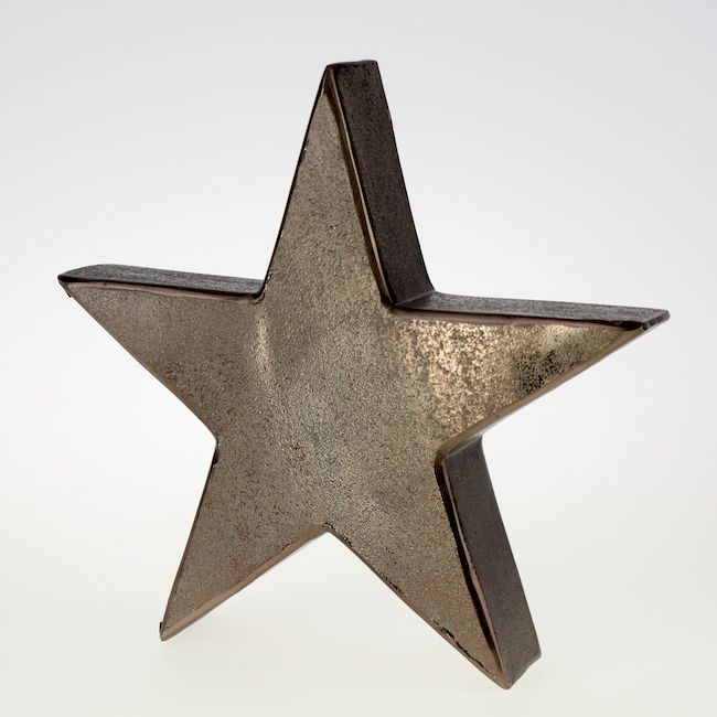 Deko-Objekt STERN 37 cm hoch von Werner Voss Bronze