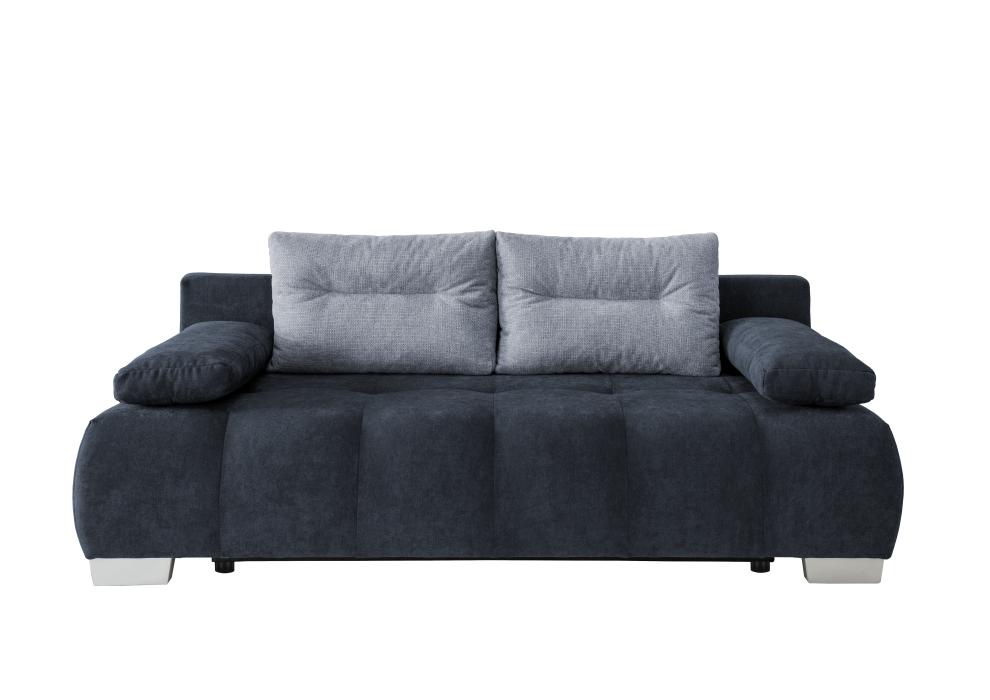 Funktionssofa Big Couch mit Schlaffunktion Blau 205 cm breit VERZINO