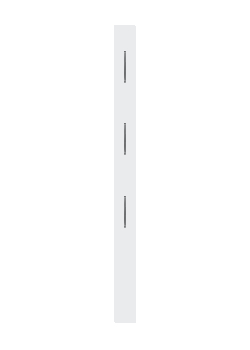 Garderobenpaneel 13 cm breit Ticona von Innostyle Weiß