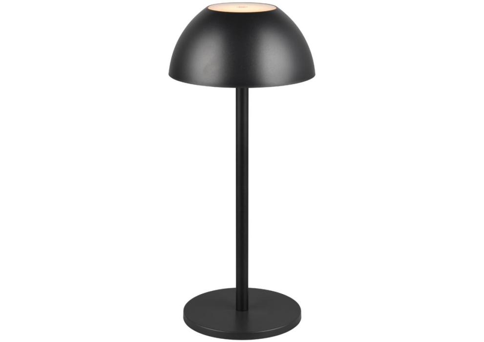 LED-Tischleuchte ⌀13,50cm Kunststoff Schwarz Matt