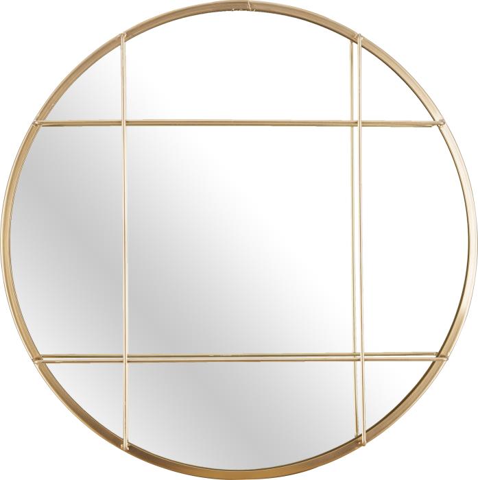 Metallspiegel FINE D50 cm goldfarbig glänzend von Spiegelprofi