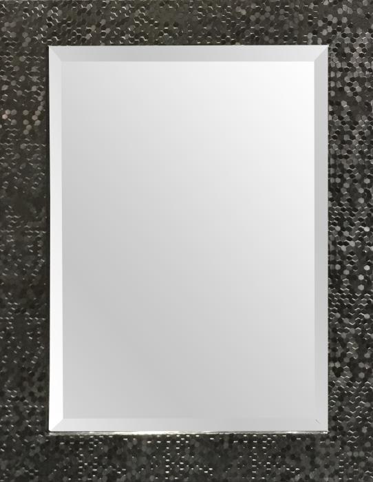 Rahmenspiegel Facette JENNY 55x70 cm schwarz von Spiegelprofi