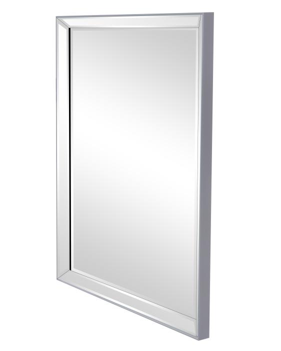 Rahmenspiegel NADINE 60x80 cm silberner Rahmen von Spiegelprofi
