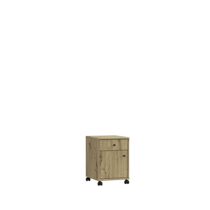 Rollcontainer inkl. 1 Tür und 1 Schubkasten TEMPRA von Forte Artisan