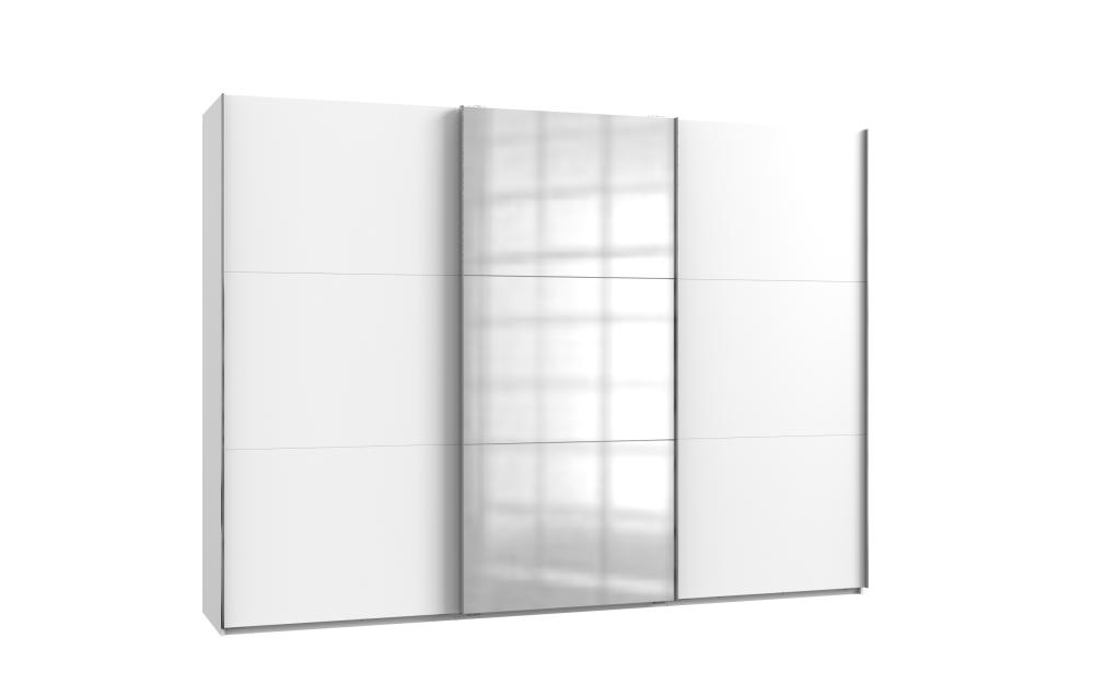 Schwebetürenschrank 3trg mit 1 Spiegel LEVEL36 A von WIMEX Weiß