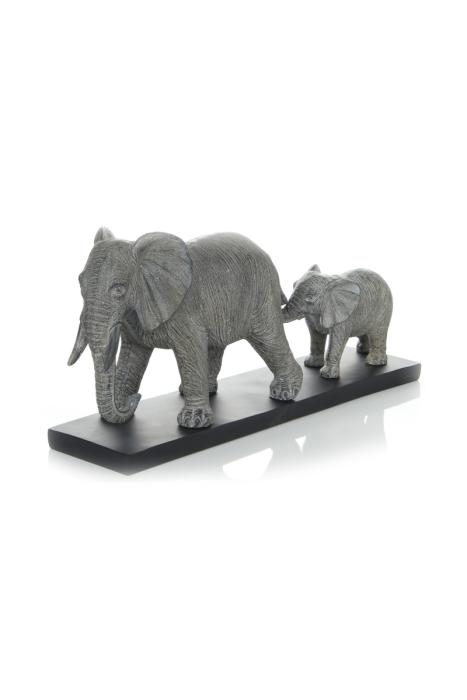Skulptur Elephant Family 110 Grau von Kayoom