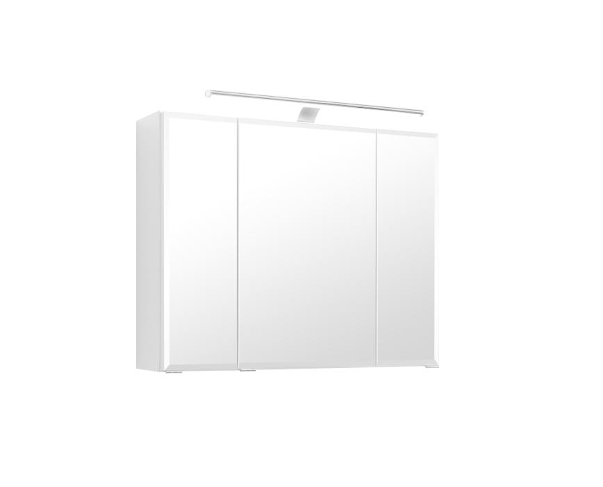 Spiegelschrank 80 inkl LED Beleuchtung Belluno von Held Möbel Weiß