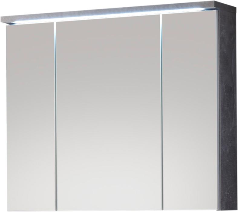 Spiegelschrank inkl LED Beleuchtung POOL von Bega Beton / Weiss