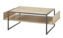 Couchtisch MARLON von Stolkom Eiche massiv / Schwarz
