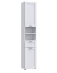 Bad-Seitenschrank inkl. 2 Türen 191 cm hoch Weiß