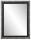 Rahmenspiegel PIUS 55x70 cm schwarz / silberfarbig von Spiegelprofi