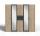 Kleiderschrank mit Spiegel und Schubladen 225 cm breit DIVER Hickory Oak / Graphit
