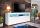 TV-Sideboard 2-trg inkl Beleuchtung GOAL von HBZ Weiss hochglanz