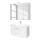 Waschtisch-Set 100 2 Auszügen Florida inkl LED Beleuchtung von Held Möbel Weiß