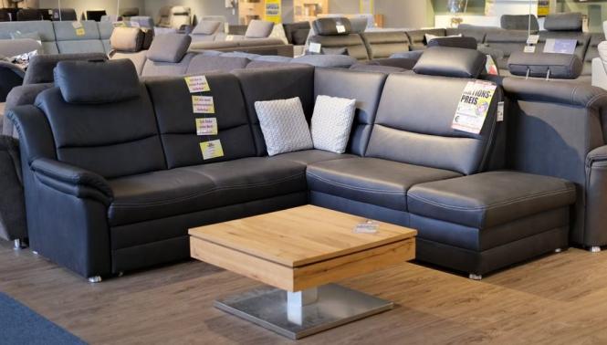 Pleinfeld Abverkauf Wohnlandschaft/Couch/Sofa/Schwarz günstig online kaufen