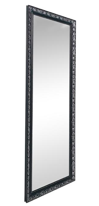 Wandspiegel ca. 50x150cm Schwarz / Silber günstig online kaufen