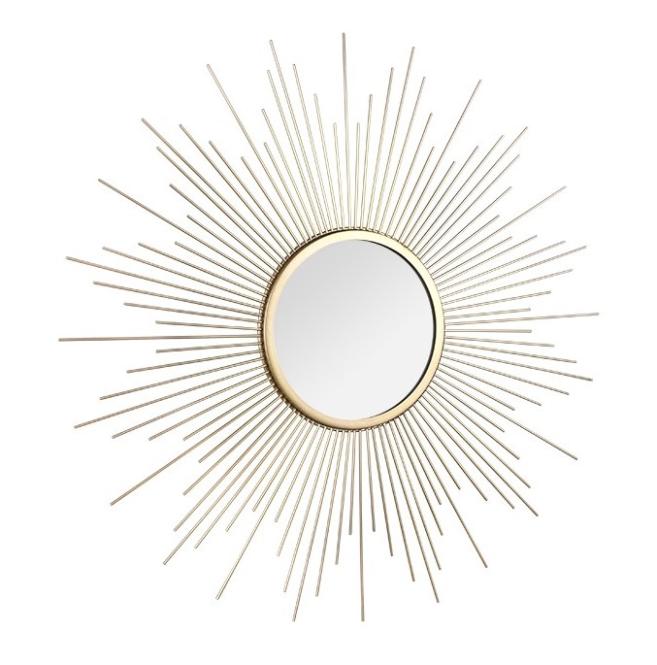 Wandspiegel Durchmesser  ca. 60cm  Gold günstig online kaufen