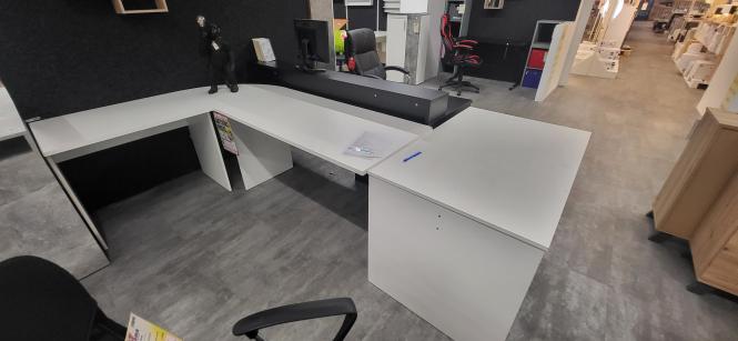 Rosenheim Abverkauf TILL Winkelkombi Schreibtisch Tisch Weiss ca.205x76x65 günstig online kaufen