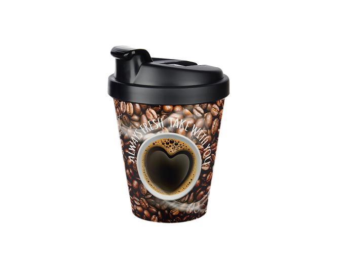 Kaffeebecher ToGo MICHELINO ca. 440 ml 1 Stück mit Deckel Mehrfarbig günstig online kaufen