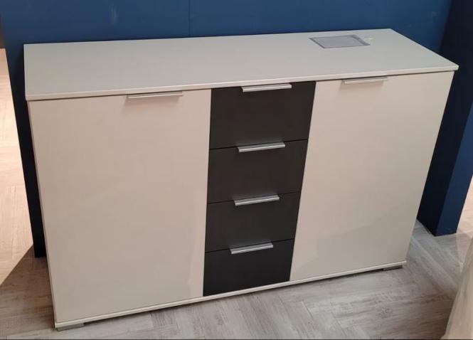 Neumarkt Abverkauf VALENCIA Kombi-Kommode 2-trg inkl. 4 Schubkasten Weiß / günstig online kaufen
