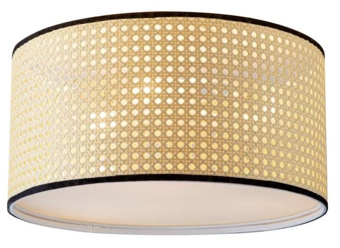 Neumarkt Abverkauf Deckenleuchte / Leuchte Rattan OPTIK 3 Flammig Deckenlam günstig online kaufen