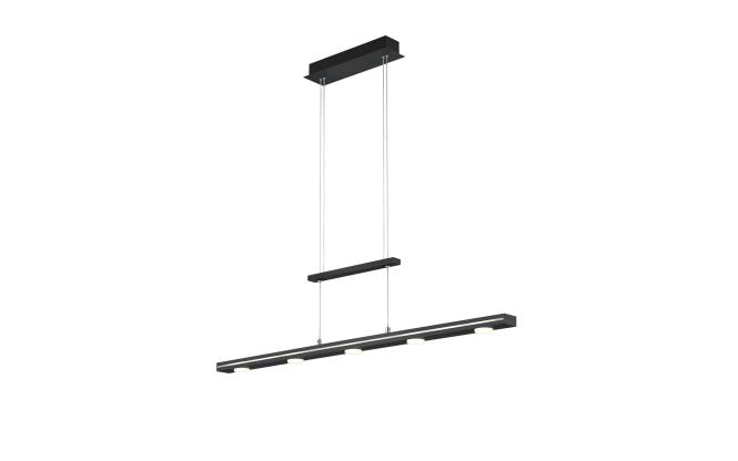 LED-Pendelleuchte 7 x 4W Matt 1 Stück Metall Schwarz günstig online kaufen