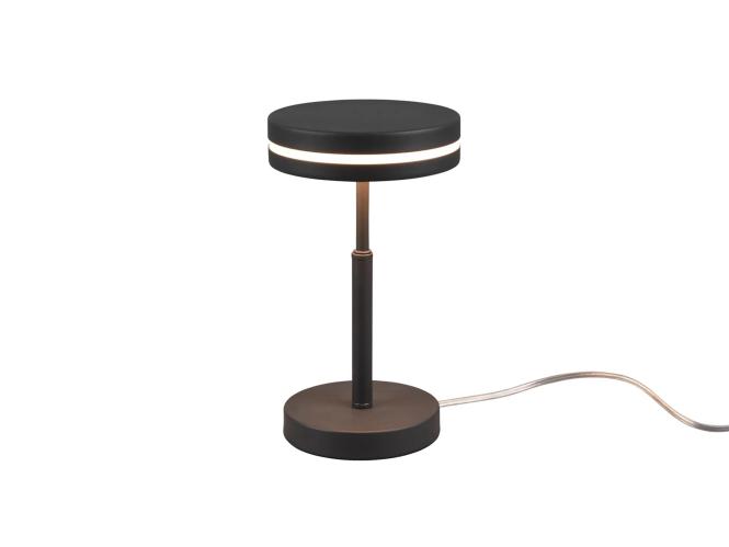 LED-Tischleuchte ca. 25 cm hoch Anthrazit 1 Stück Metall Dunkelgrau günstig online kaufen