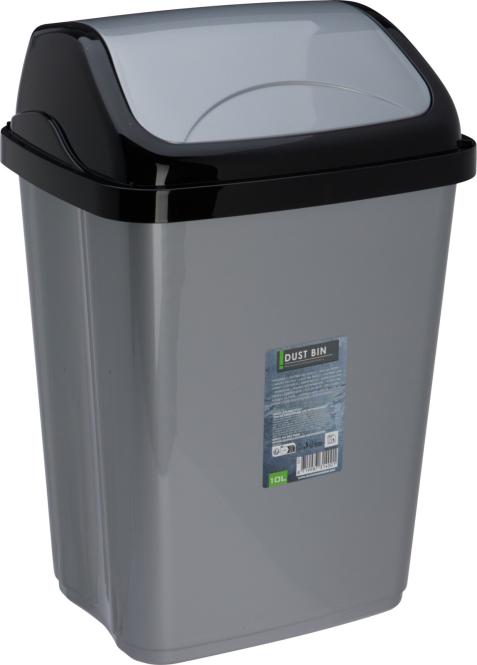 PAPIERKORB Mülleimer 1 Stück 10 Liter ca. 20 x 25 x 38 cm mit Schwingdeckel günstig online kaufen