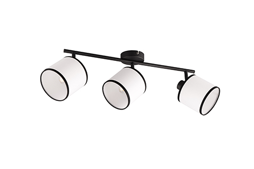Spot 3xE14 Metall Schwarz Matt / Weiß günstig online kaufen
