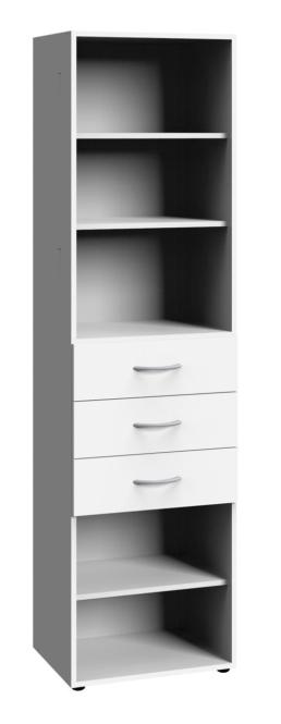 Regal Breite ca. 30 cm inkl. 3 Schubladen MULTIRAUMKONZEPT von Wimex / Weiß günstig online kaufen