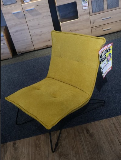 Pleinfeld Abverkauf Sessel/Relax/Deko/Senfgelb/Design günstig online kaufen