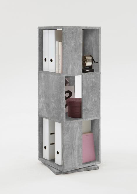 TOWER Drehbares Regal von FMD Beton günstig online kaufen