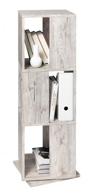 TOWER Drehbares Regal von FMD Sandeiche günstig online kaufen