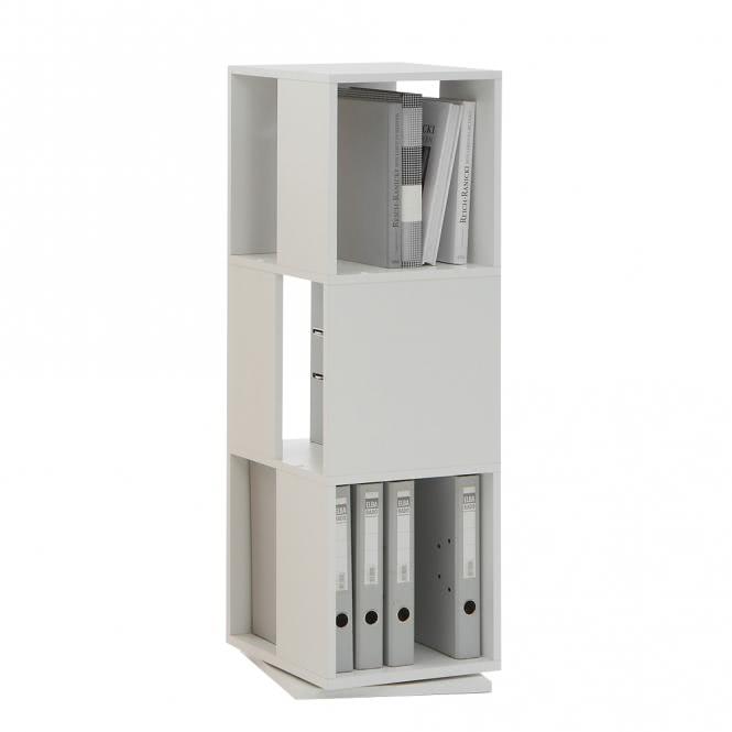 TOWER Drehbares Regal von FMD Weiss günstig online kaufen