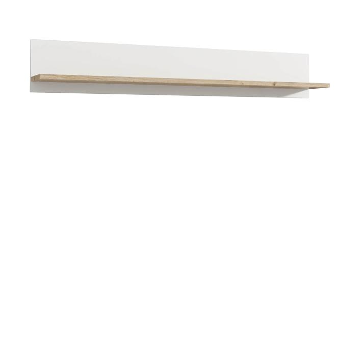 Wandregal ELARA von Forte Weiß matt / Bianco Eiche günstig online kaufen