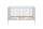 70x140 Babybett UNIVERSAL von Trendteam Massivholz Weiß matt - 2