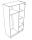 Kleiderschrank 2-trg FABRIC 6 von Parisot Esche Grau Loft - 2
