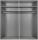 Schwebetürenschrank 2-türig mit Glaselementen Breite ca. 180 cm ALTONA 1 von Wimex Graphit / Glas Grey - 2