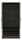 Vitrine BROLO BROV02 von Wojcik Catania Eiche Perlschwarz Möbelbauplatte schwarze Platte - PVC weiß HG - 2