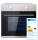 Küchenblock 390 inkl E-Geräte von PKM Kühl/Gefrierkombi Induktion autark (5 tlg) MAILAND von Held Möbel Graphit / Eiche Sonoma - 3