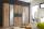 Kleiderschrank mit Spiegel und Schubladen 270 cm breit Planken-Eiche NB / Graphit DIVER - 3