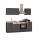 Küchenblock 220 inkl E-Geräte von PKM (3 tlg) MAILAND von Held Möbel Graphit / Eiche Sonoma - 3